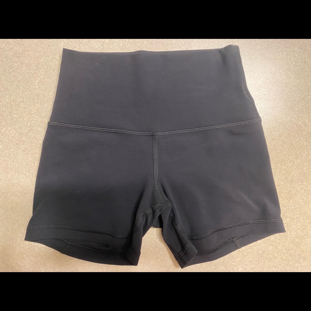 Lululemon 4” shorts, size 2, black